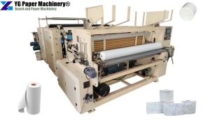 Jumbo paper roll slitter rewinder machine